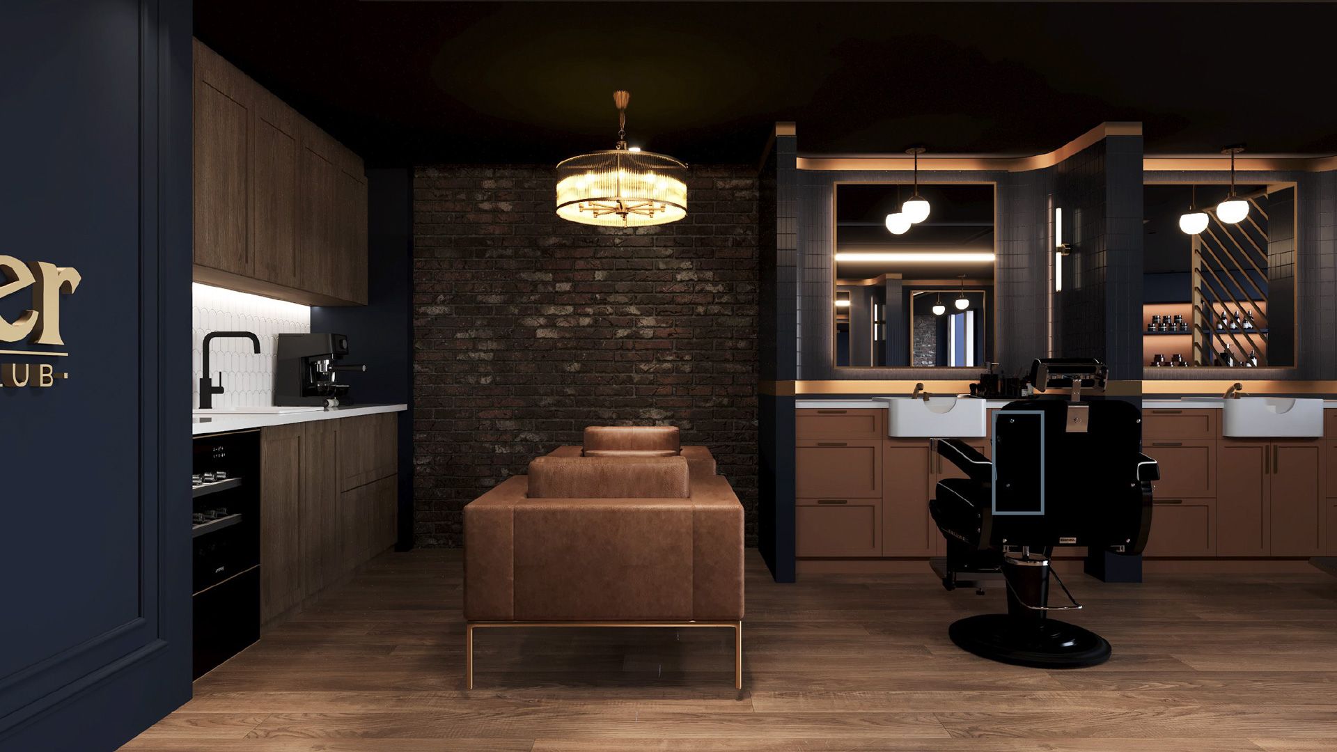 Barber station at Proper Barber Club